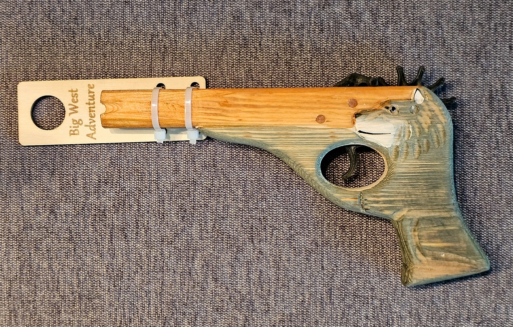 Animal Wolf Rubber Band Gun - Pistol