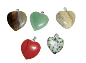 Gemstone Heart Pendant