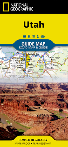 Utah Guidebook Map - Natgeo