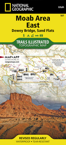 Moab Area East Map - Natgeo