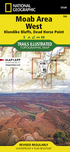 Moab West Area Map - Natgeo