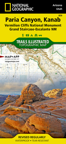 Paria Canyon / Kanab Map - Natgeo