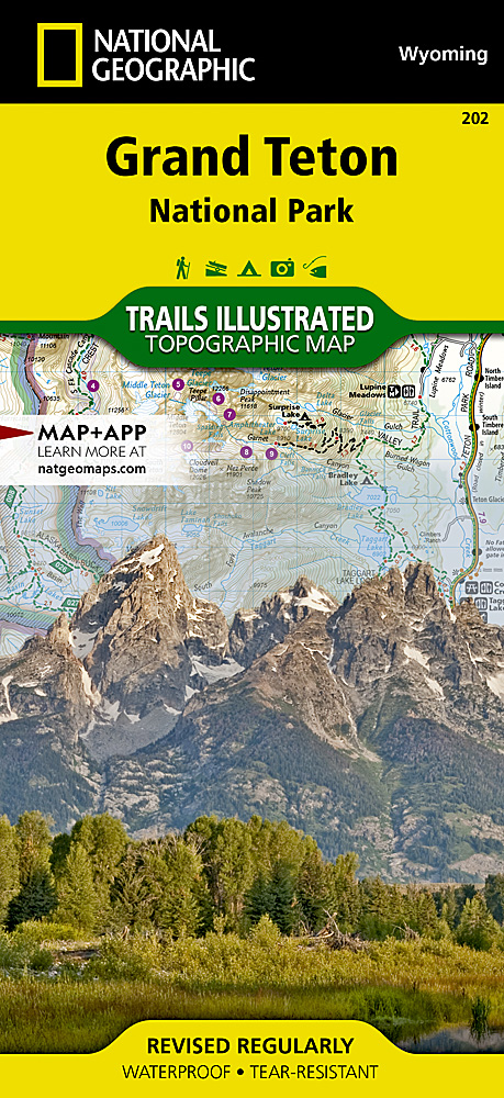 Grand Teton National Park Map Natgeo