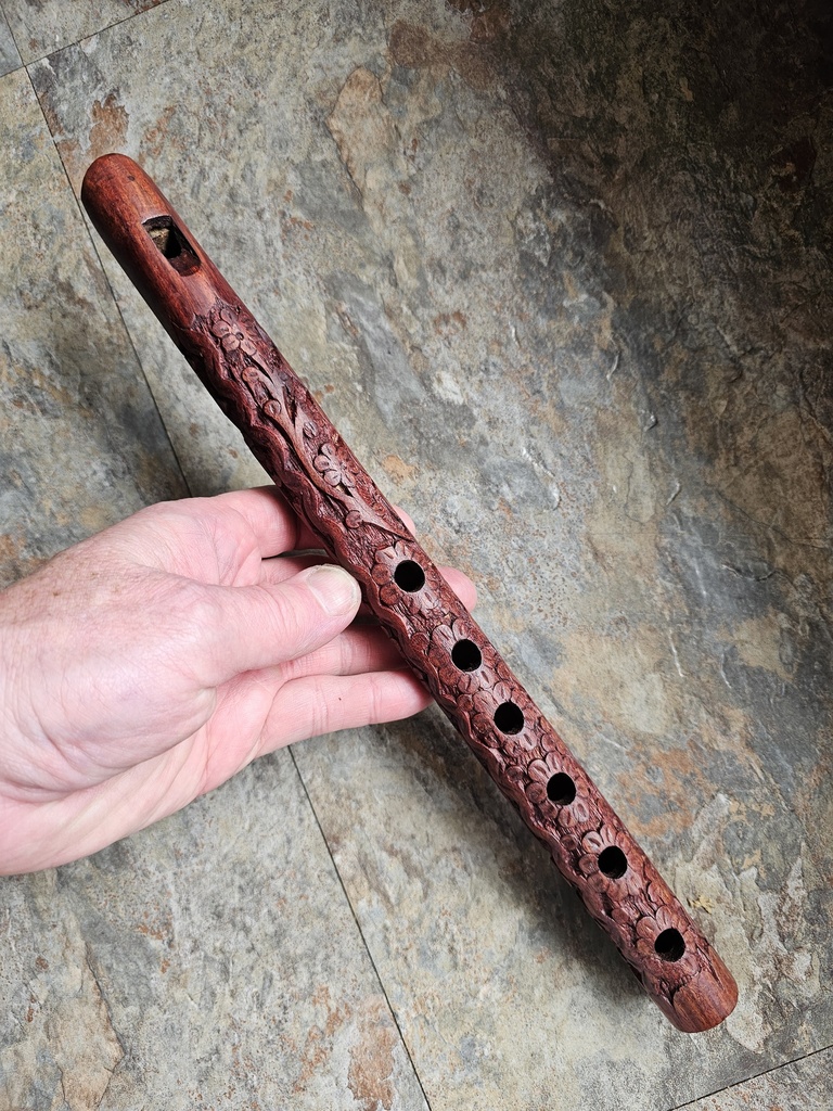 Carved Wooden Flute