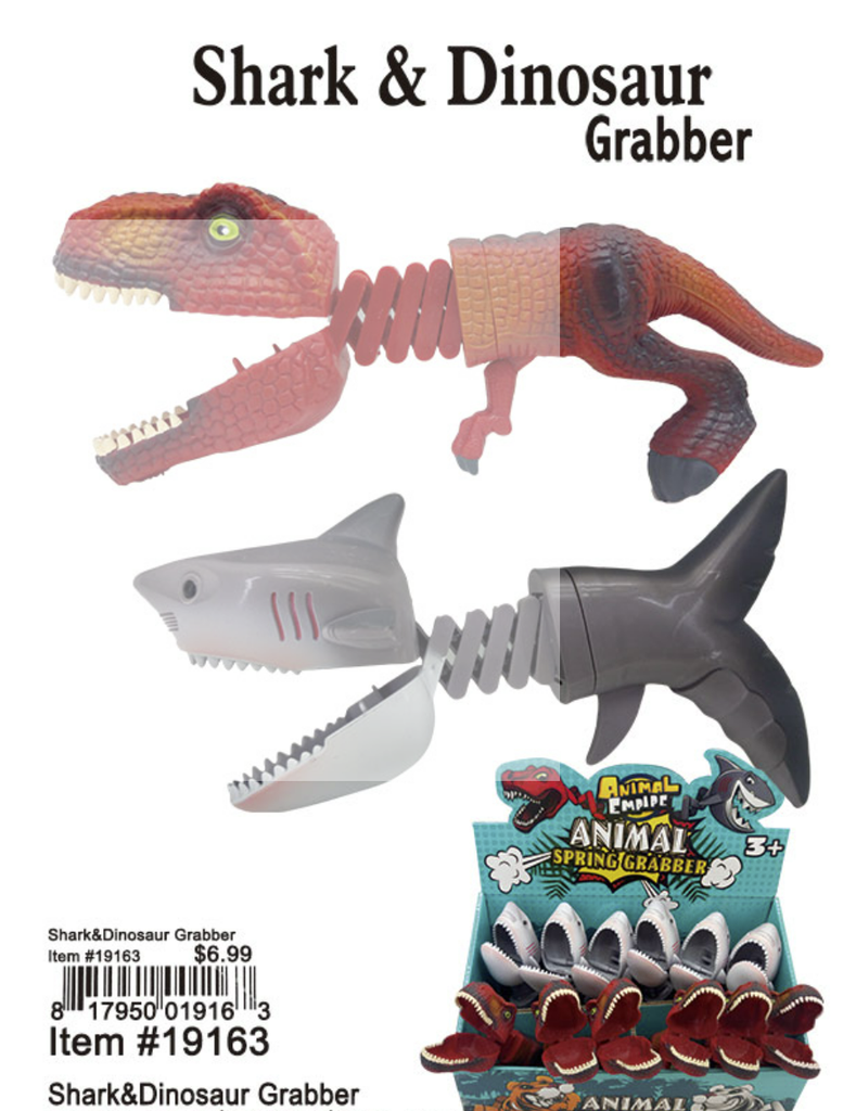 Shark and Dinosaur Grabber Toy