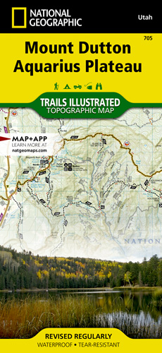 Bryce / Mount Dutton Map - Natgeo - old version