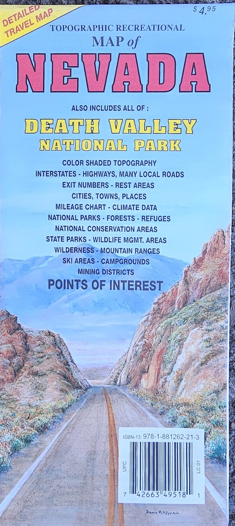 Nevada Topo Recreation Map