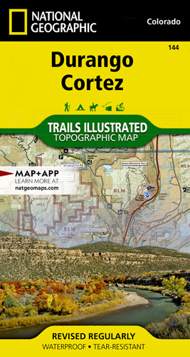 Cortez, Durango and Mesa Verde Map - Natgeo