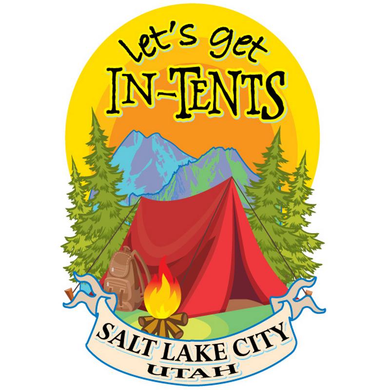 Sticker - Lets Get In Tents - Salt Lake City