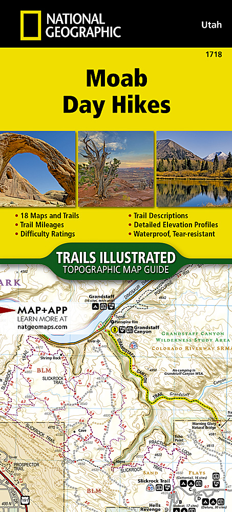 Moab Day Hikes Map - Natgeo