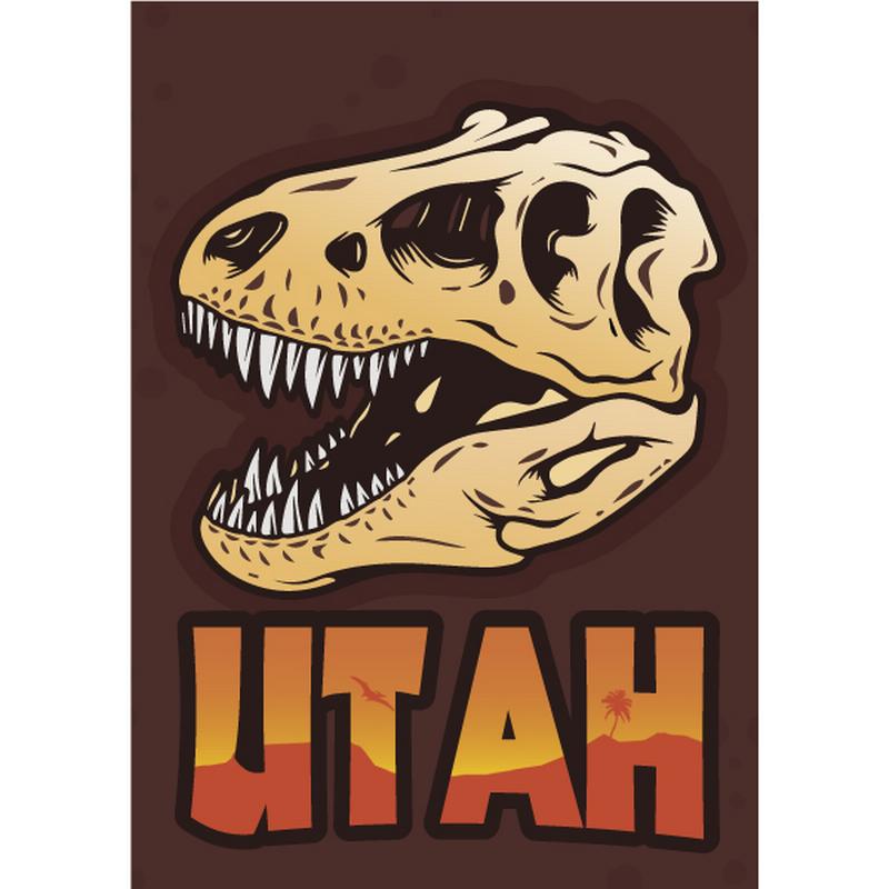 Magnet - Utah Dino Skull