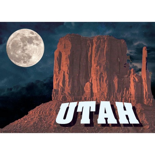 Magnet - Utah Red Rocks With Moon