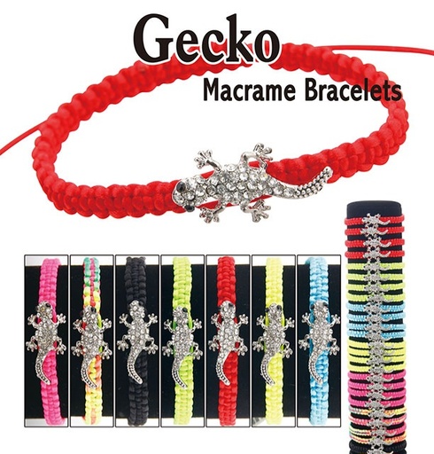 Gecko Macrame Bracelet