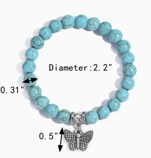 Turquoise Butterfly bracelet