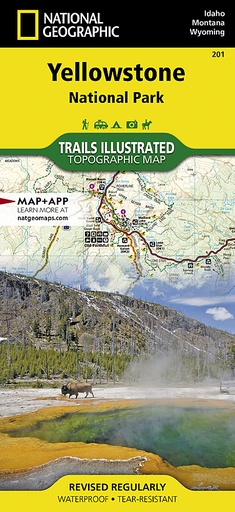 Yellowstone National Park Map Natgeo