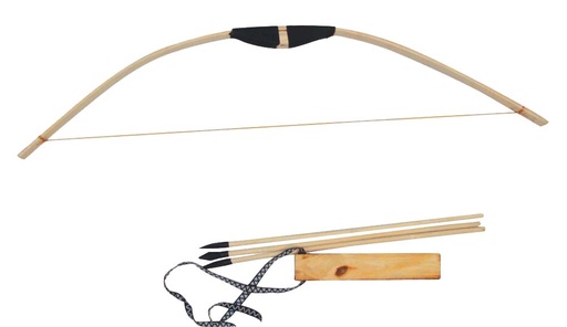 Archery Set - Wooden Bow, Arrows and quiver