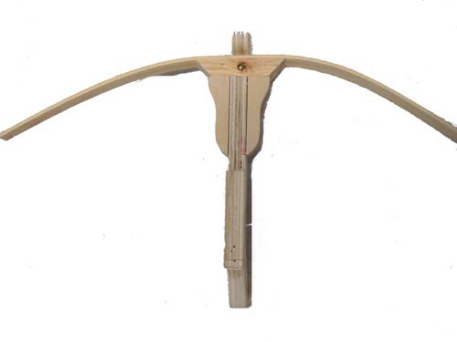 Wood Crossbow with 3 plastic tipped arrows