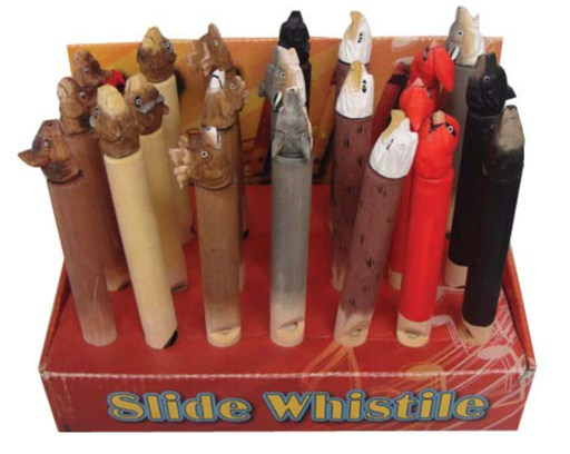 Flute - Animal Slide Whistle - Sold in 21 pack with display