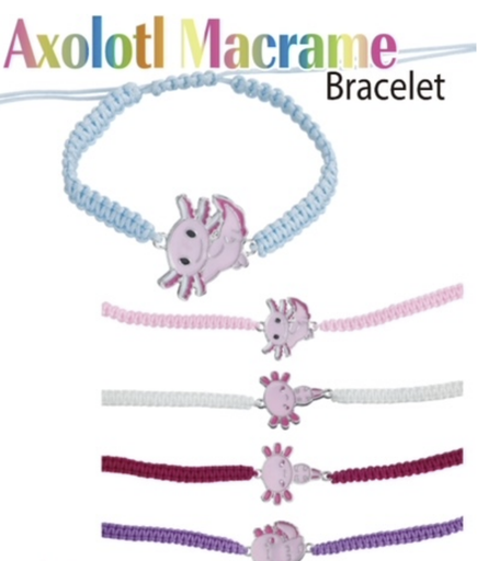 Axolotl Macrame Bracelet