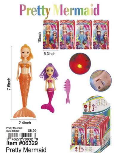 Mermaid daughter and mother toy