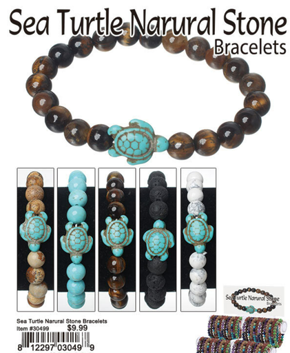 Turtle Round Stone Bracelet