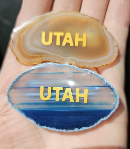 Magnet - Utah agate slice