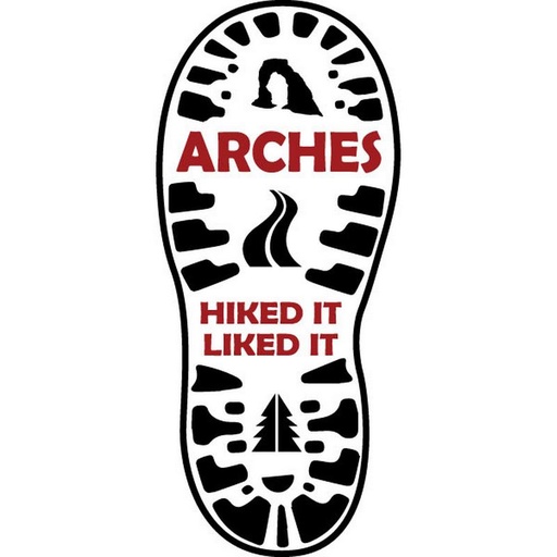 Sticker - Arches Hiked it Liked it