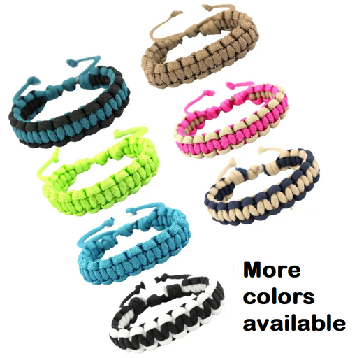 Bracelet - Adjustable Paracord Bracelet in assorted colors