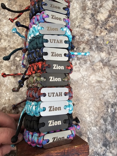 Bracelet - Adjustable Utah Paracord Bracelet in assorted colors